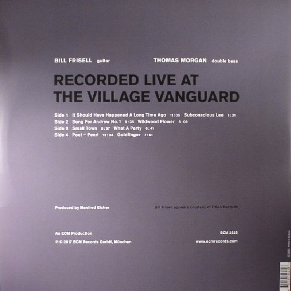 Bill Frisell, Thomas Morgan / Small Town (2LP)