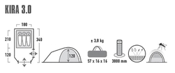 Палатка High Peak Kira 3 [10370]