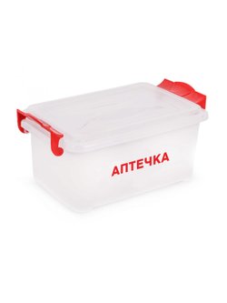 Контейнер "Аптечка" 2,5 л прямоугольный с ручками (7370)