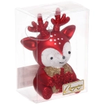 Ёлочная игрушка «Весёлый оленёнок» 8*5.5*11.5 см, Красный