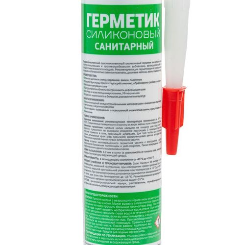 Герметик силиконовый санитарный MasterTeks белый 260 мл