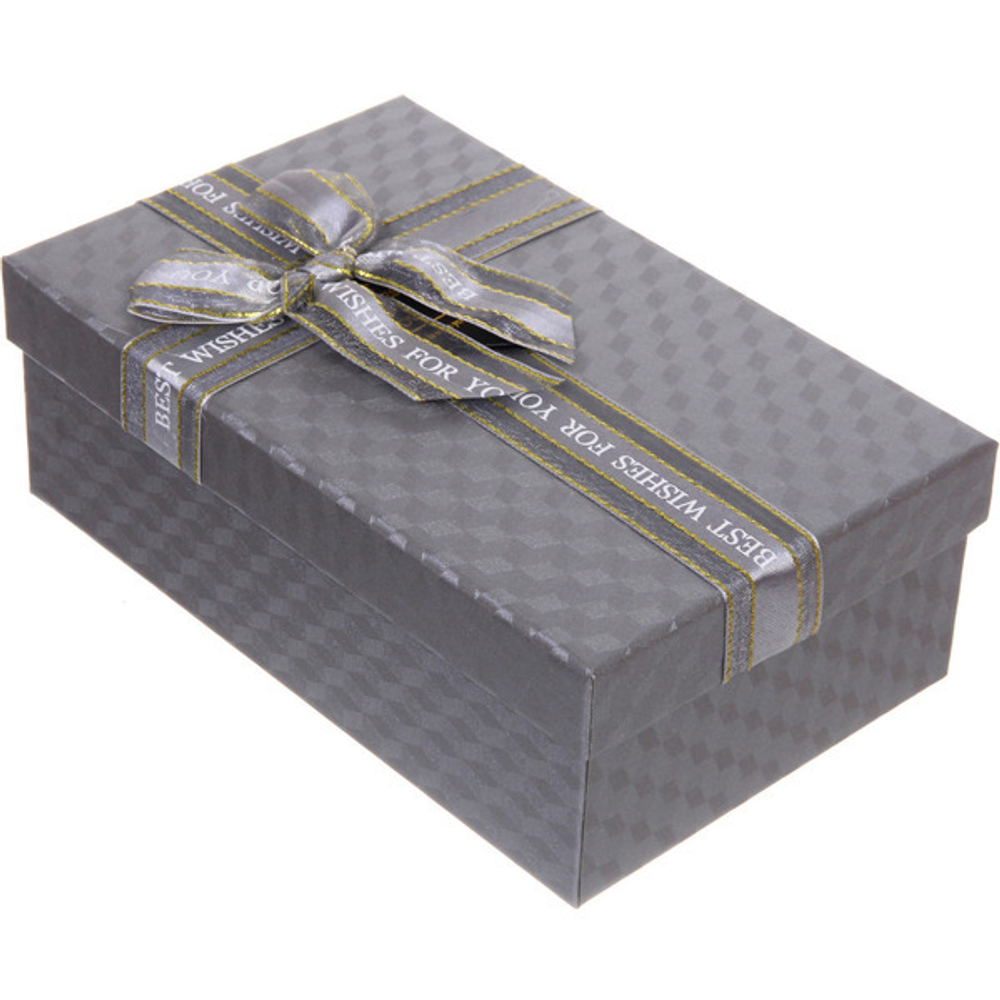 Коробка подарочная «Момент» 19*12*6,5 см, серебро