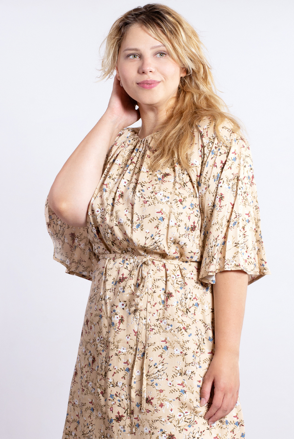 Платье женское 3636ВП, Беж.цветочек #40БЖЦ053636ВП