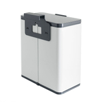 Ведро для мусора, внутр ведро, держатель б/полотенец, Foodatlas JAH-542, 4л (белый)