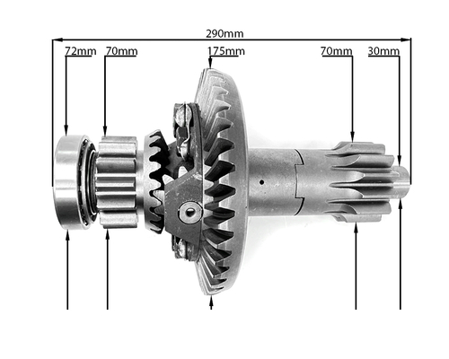 Дифференциал заднего моста в сборе с корпусом Z-10/41