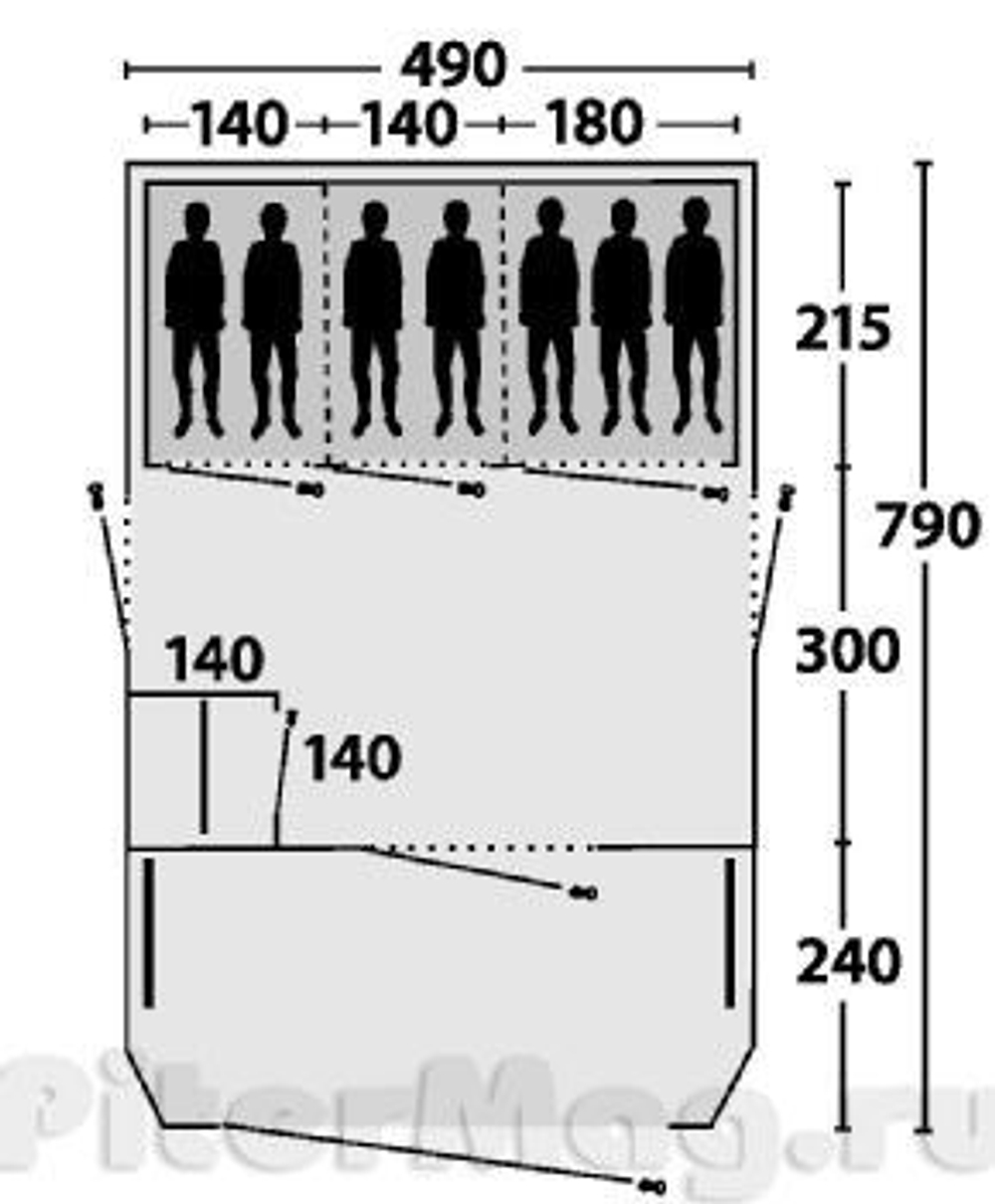 Палатка Outwell Yosemite Falls 7 [110094]