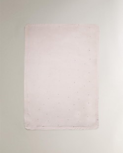Zara Home плед детский из полиэстера, розовый, 85x120 см