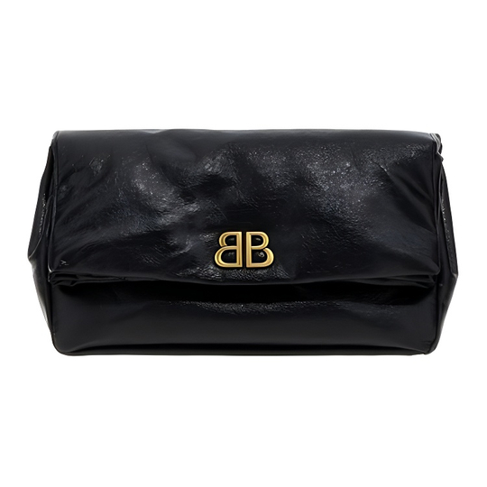 Balenciaga Monaco Bb Monogram Clutch Bag