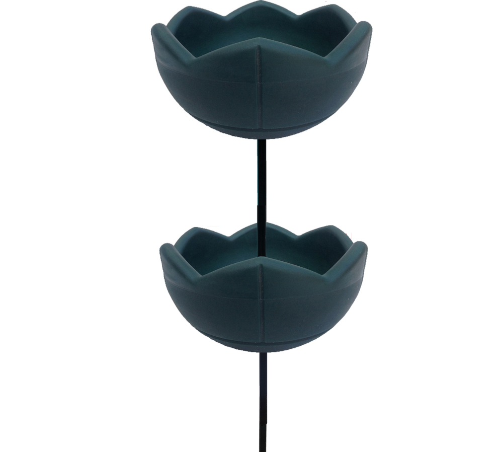 Садовый цветник Гейзер-2 с вазонами 500, цвет зеленый, высота 1250