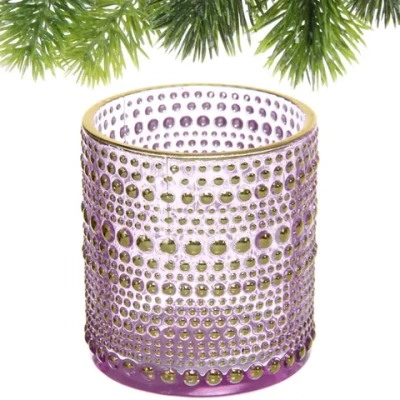 Подсвечник «Хрустальный блеск» 7*7,8 см, Лаванда
