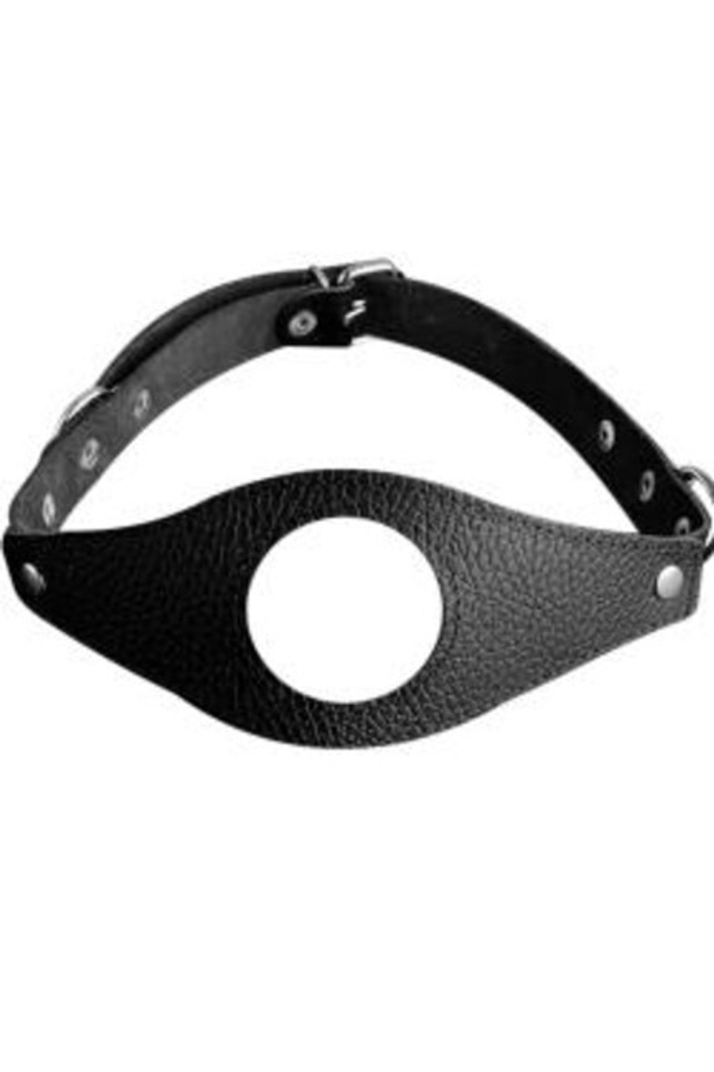 Кляп черный с отверстием для рта (Цвет: черный)