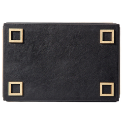 Шкатулка большая прямоугольная «Deco». Цвет черный