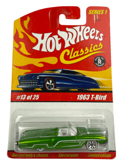 Hot Wheels Classics Series 1: 1963 T-Bird (Lime) (#13 of 25) (2005)
