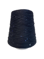 Пряжа на бобине (Италия)95% хлопок с пайетками 5% п/л 100г-450м 300г