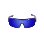 очки для яхты Race Черные Матовые Зеркально-синие линзы. Вид спереди
