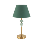 8275/1T CLASSI LN26 049 латунь/зеленый, металл/керамика/ткань Настольная лампа Е14 1*40W 220V VERMONT