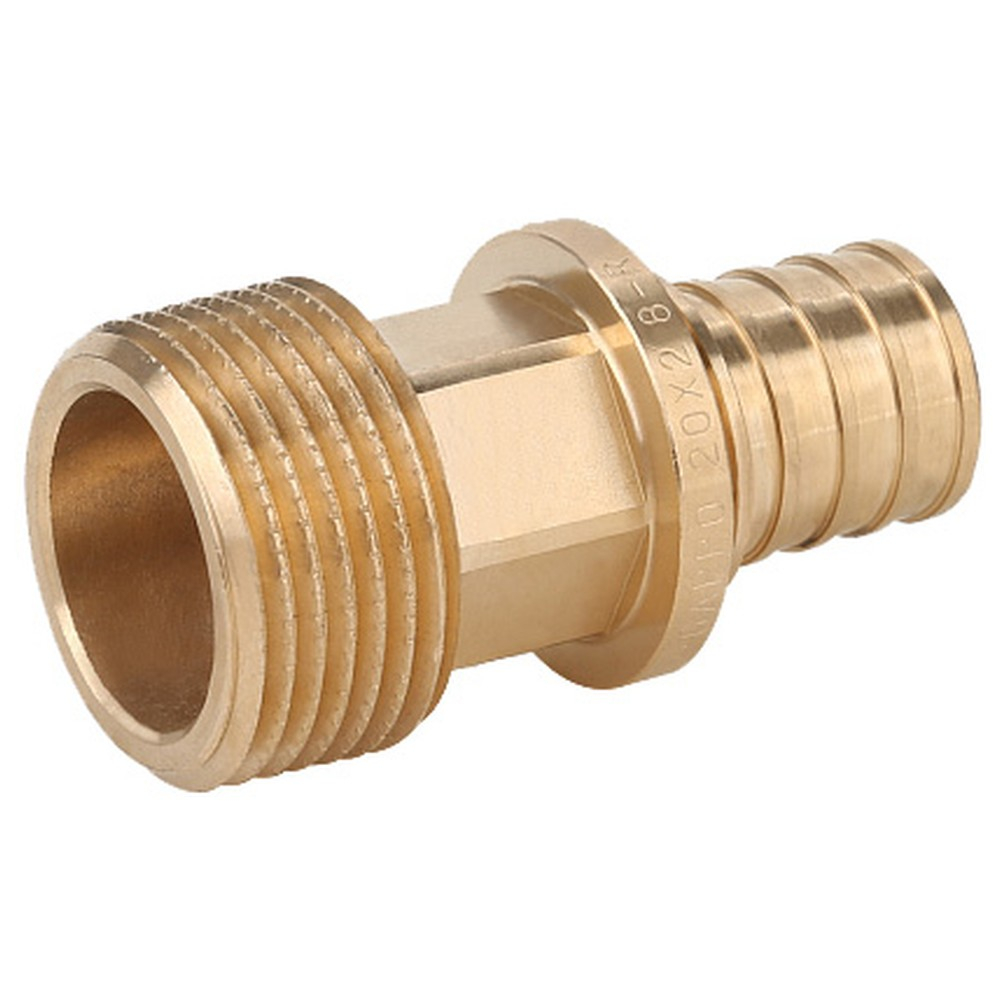 Переходник Gappo с наружной резьбой бронзовый 20-R 1/2"