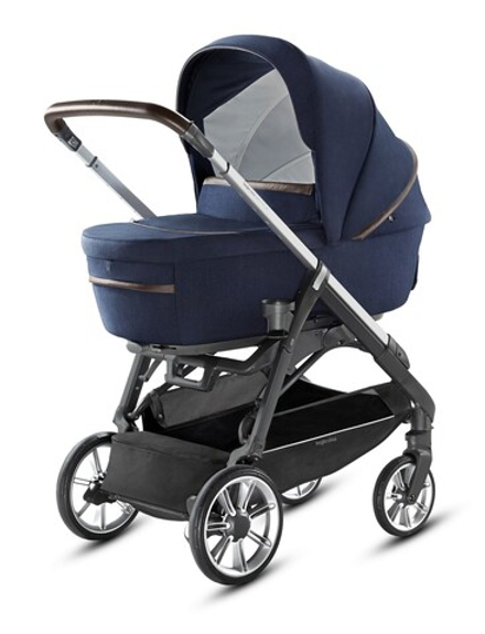 Коляска Inglesina Aptica System Duo 2 в 1 College Blue на шасси Graphite Coffee, синий