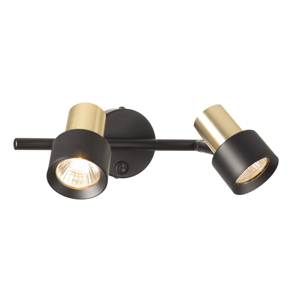 Citilux SAT CL505621 Спот поворотный с выключателем Чёрный+Золото