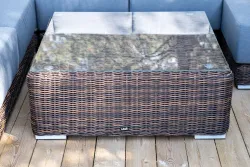 "Капри" трансформирующаяся лаунж-зона из искусственного ротанга, цвет коричневый