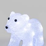 Акриловая светодиодная фигура Медвежонок 24х11х18 см, 4,5 В, 3 батарейки AA (не входят в комплект),