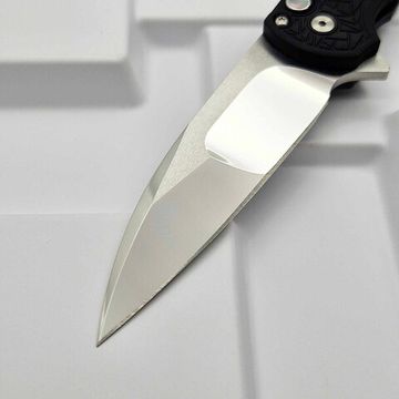 Нож складной Pro-Tech MALIBU CUSTOM 001 - клинок Магнакат Whancliffe, перламутровая кнопка, рукоять - алюминий