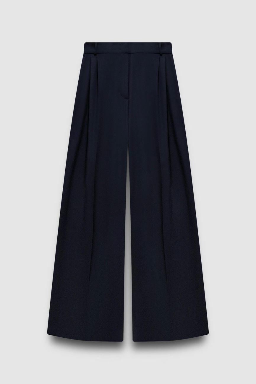 Брюки со стрелками, темно-синий