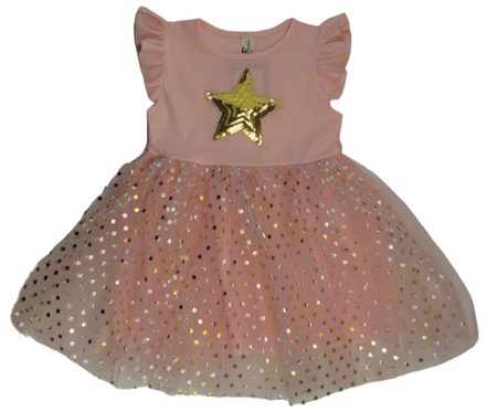 Платье №1/20 персиковое, звезда