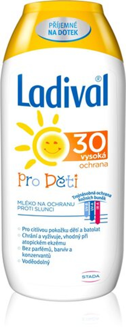 Ladival Kids - солнцезащитное молочко для детей SPF 30 /   200  ml  / GTIN 4011548009826