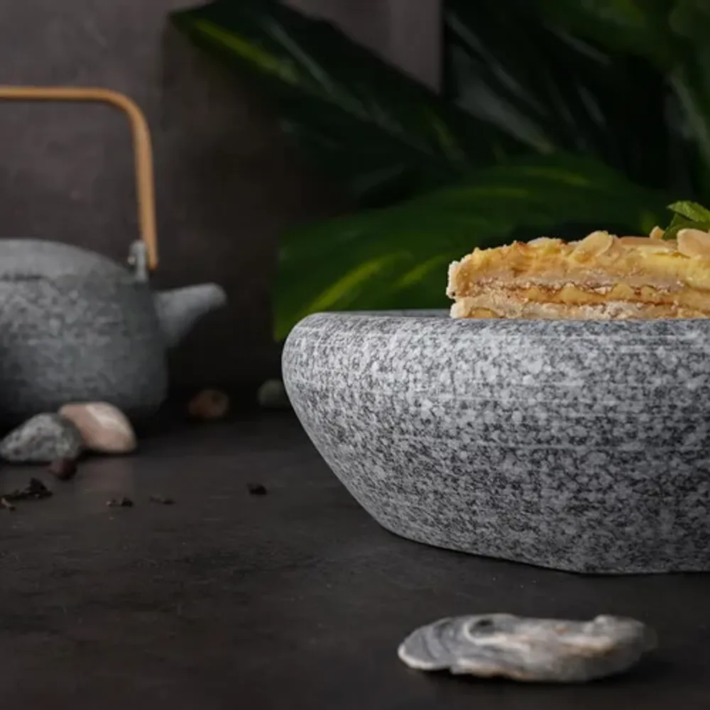 Блюдо круглое d 23,2 см h6,7 см Stone Untouched Taiga P.L. Proff Cuisine [1]