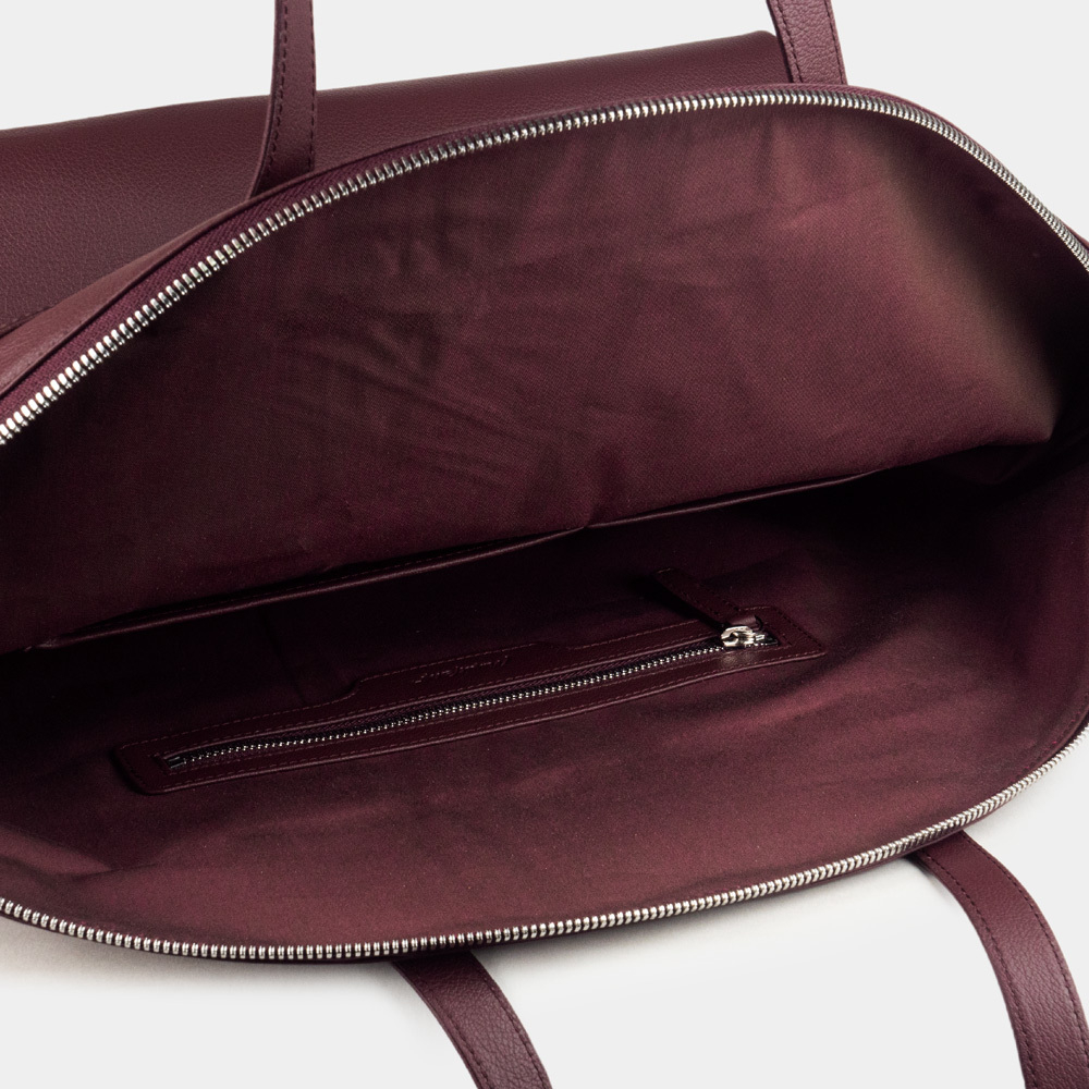 Сумка Giselle из кожи теленка, бордового цвета