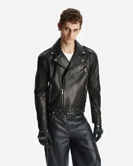 Косуха Biker из кожи Наппа