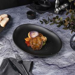 Блюдо овальное 33*25 см h2,7 см Smooth Black Raw Stellar P.L. Proff Cuisine [1]