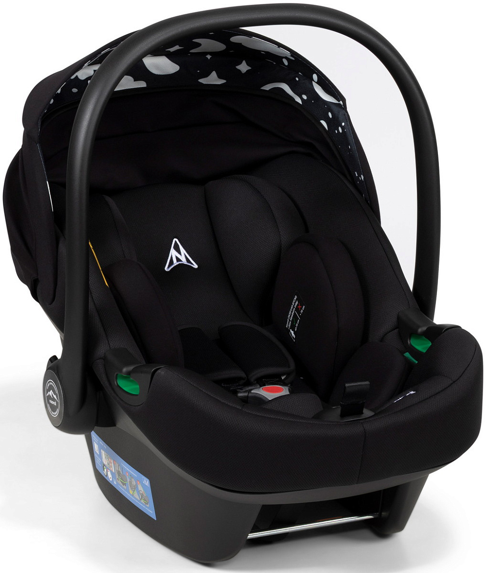 Детская коляска Noordi Aqua V2 4 в 1 с автокреслом Terra Edusky Black и базой 1482636 Black