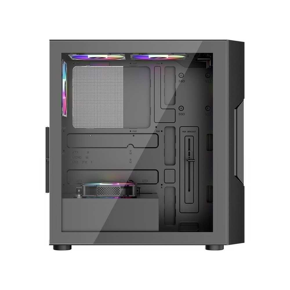 Компьютерный корпус 1STPLAYER T7-P BLACK без Б/П