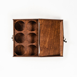 Подарочный деревянный короб для рюмок (стопок) PK48