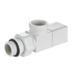 Набор дизайн-вентилей Royal Thermo CUBE, осевой (белый) 1/2quot;