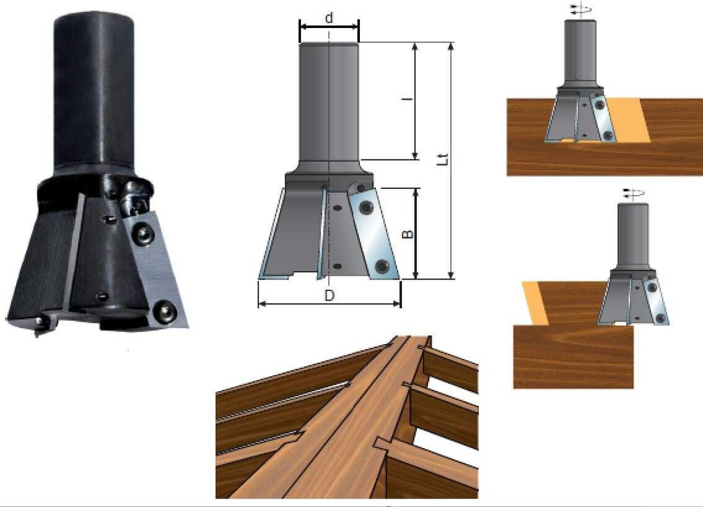 НМ фреза D.60x38,5x100 d.25 Z3 LH