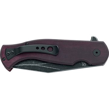 Нож Fox Knives FX-524 MB Eastwood Tiger - нож складной, рук-ть бордов. микарта, клинок S90V, blackwash