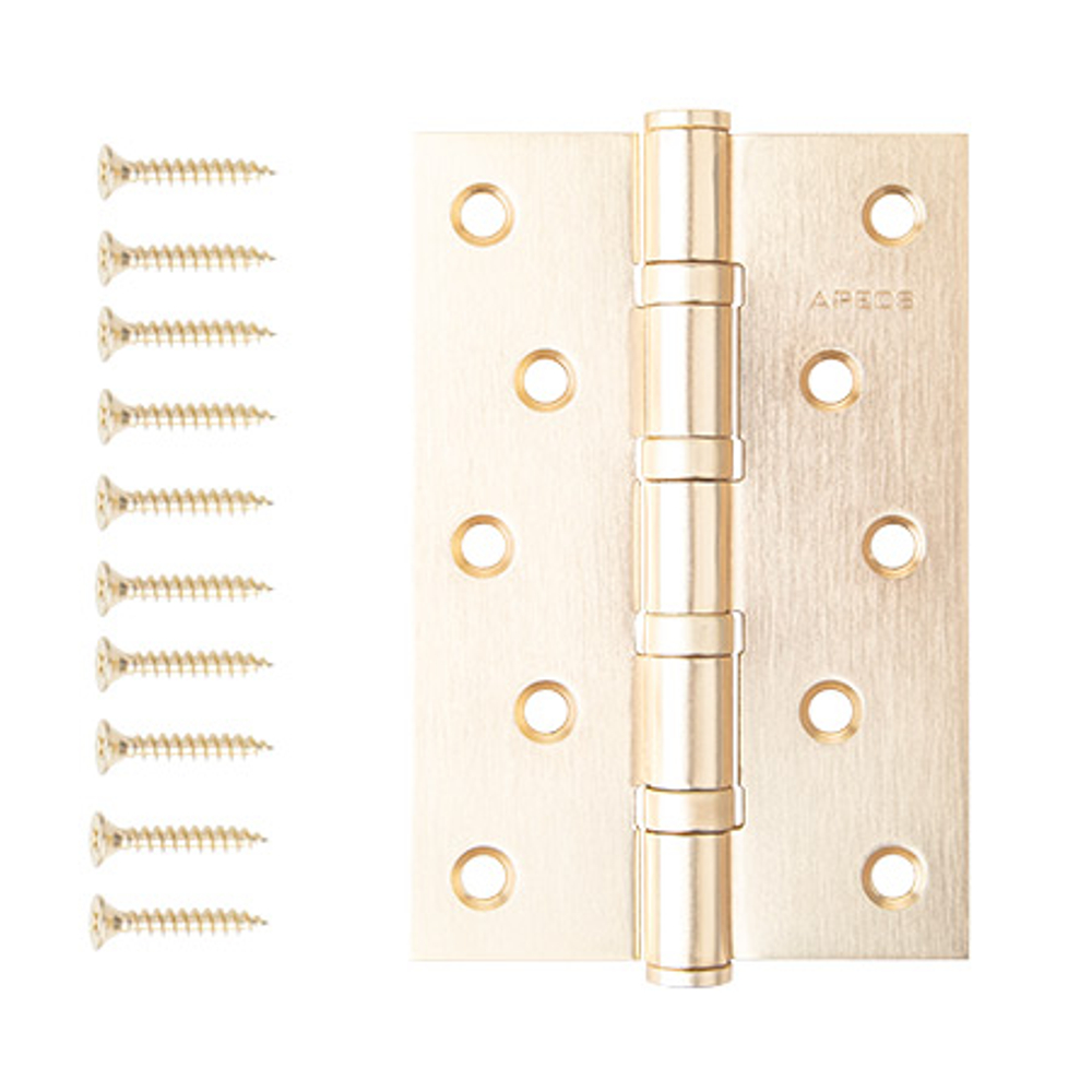Петля Апекс 120*80-B4-Steel-GMS Сатинированное золото