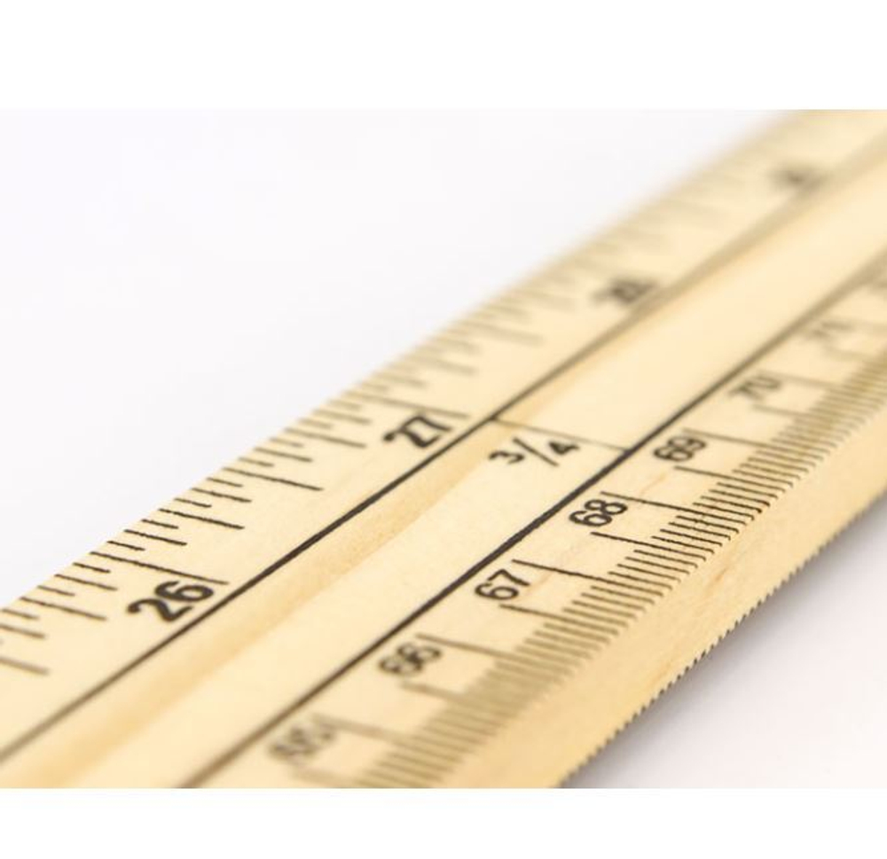 Метр деревянный бытовой с градацией в сантиметрах и дюймах, не клеймёный (10013160/300720/0393447/1_