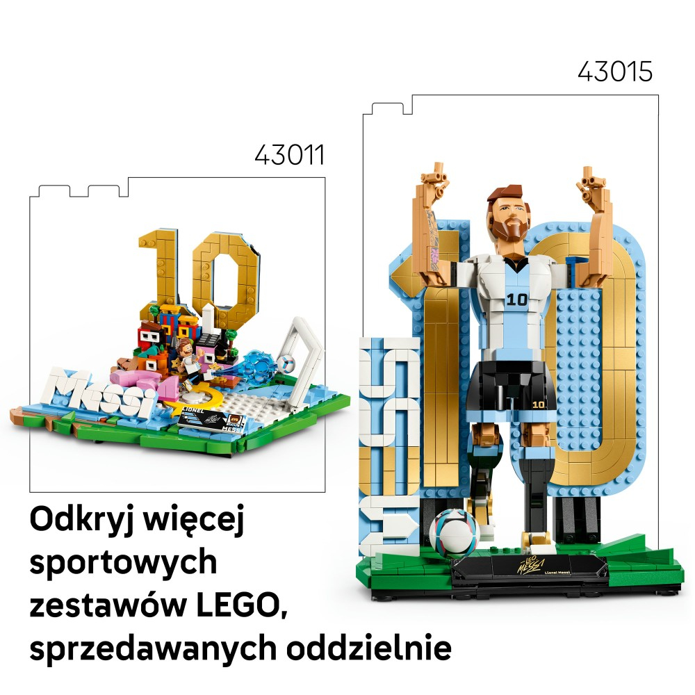 Конструктор LEGO Editions Football 43018 Лионель Месси — гол — фото 8