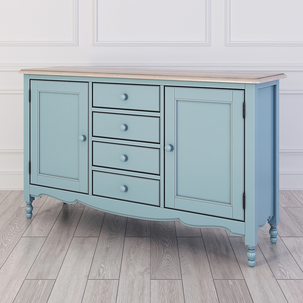 Буфет двухстворчатый с 4-я ящиками Leblanc