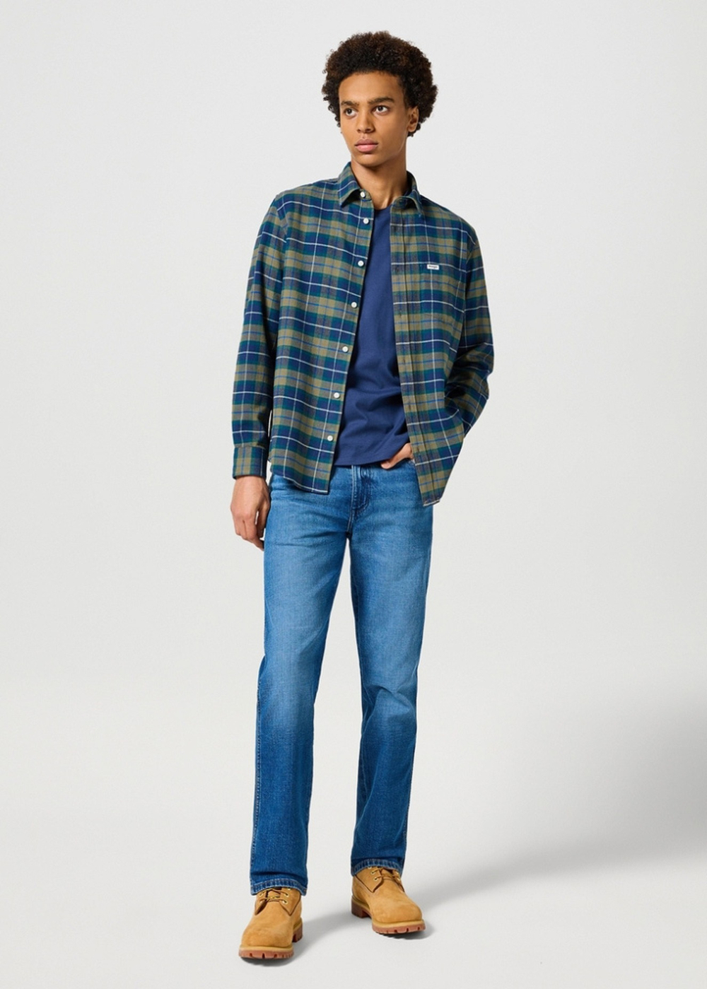 Рубашка мужская WRANGLER 1 PKT FLANNEL SHIRT