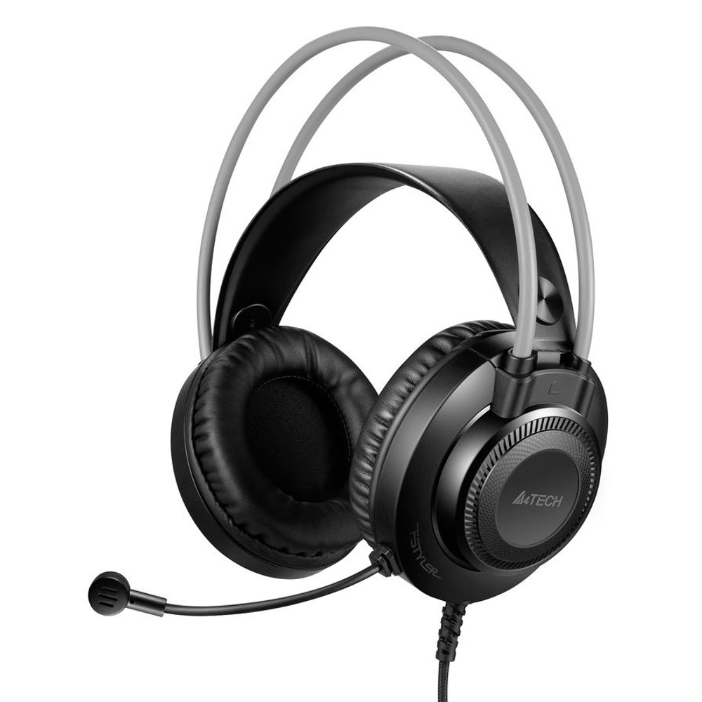 Гарнитура A4Tech Fstyler FH200U серый 2м накладные USB [FH200U Grey] (1431333)