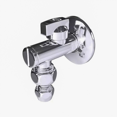 Кран угловой с ШАР. СОЕДИ. 1/2 х 1/2 хром  ViEiR  (60/1шт)