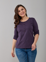 Лонгслив ЛНк-005/баклажан