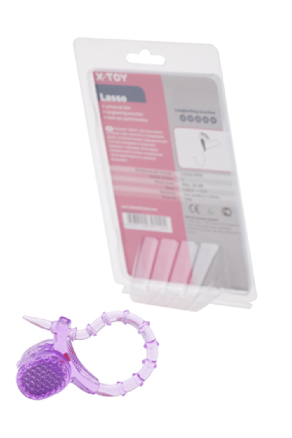 Фиолетовая утяжка-лассо с вибрацией Lasso (Цвет: фиолетовый)