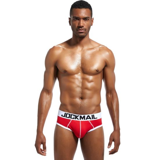 Мужские трусы брифы красные JOCKMAIL JM2032-8