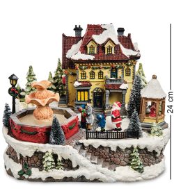 XM-710 Музыкальная новогодняя миниатюра с подсветкой